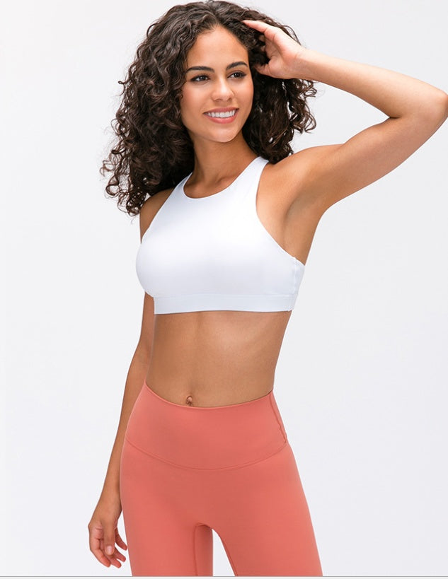 Seamless Gather Bra – Yoga & Running Vest for Women