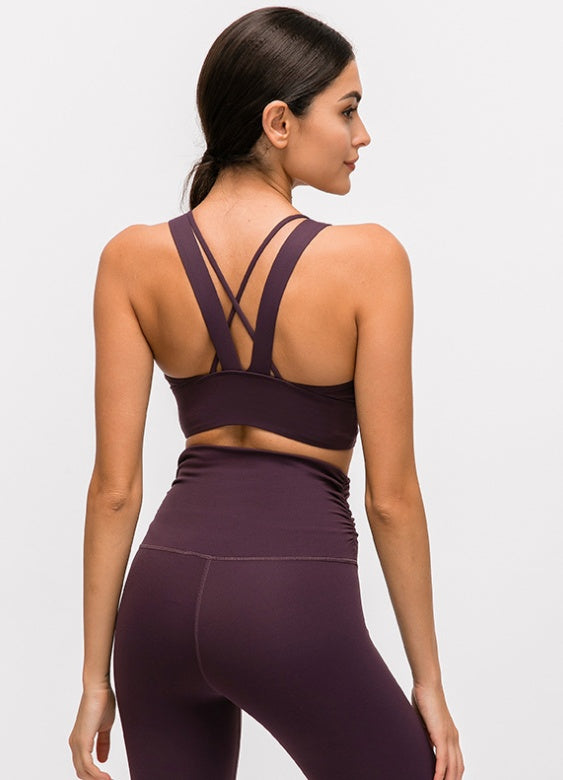Seamless Gather Bra – Yoga & Running Vest for Women