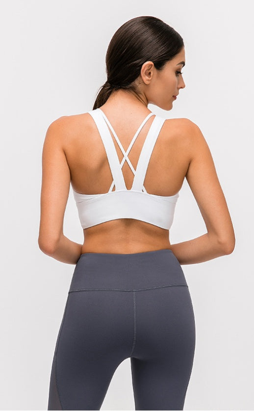 Seamless Gather Bra – Yoga & Running Vest for Women